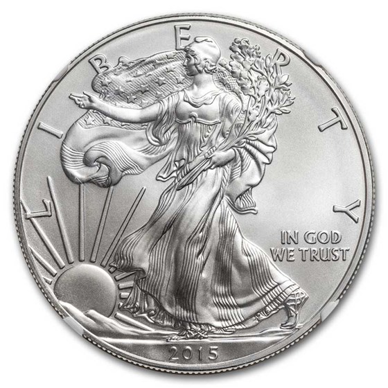 2015-W Burnished Silver Eagle MS-70 NGC (Early Releases) 2015-W Burnished Silver Eagle MS-70 NGC (Early Releases)